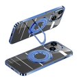 thumbnail image 1 of For Iphone 15 Plus Magsafe Magnetic Holder Plating Pc Phone Case, 1 of 5