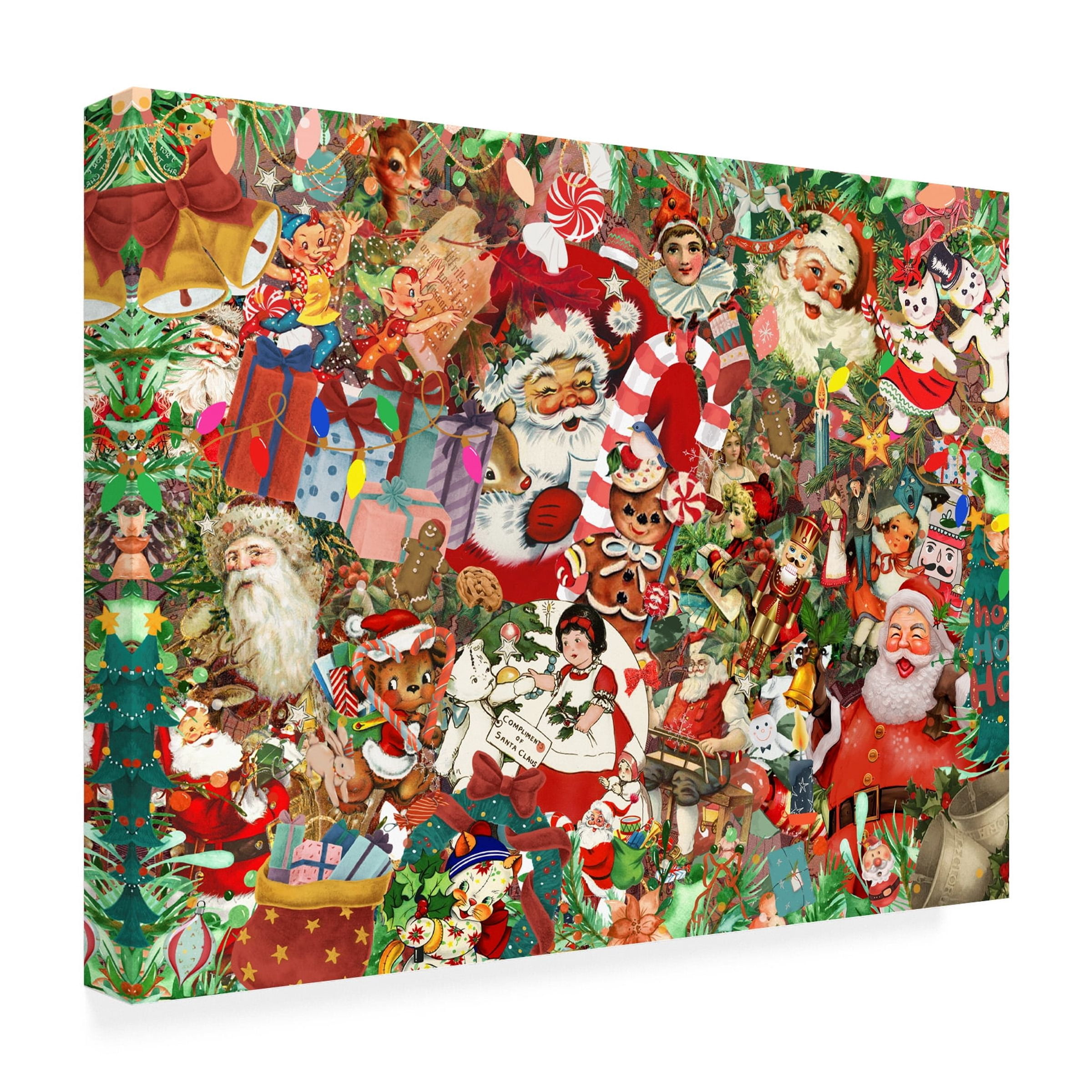The Font Diva 'A Vintage Christmas' Canvas Art