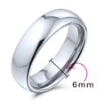 thumbnail image 5 of Bling Jewelry Mens Plain Dome Titanium Wedding Band Gold Plated Comfort Fit, 5 of 6