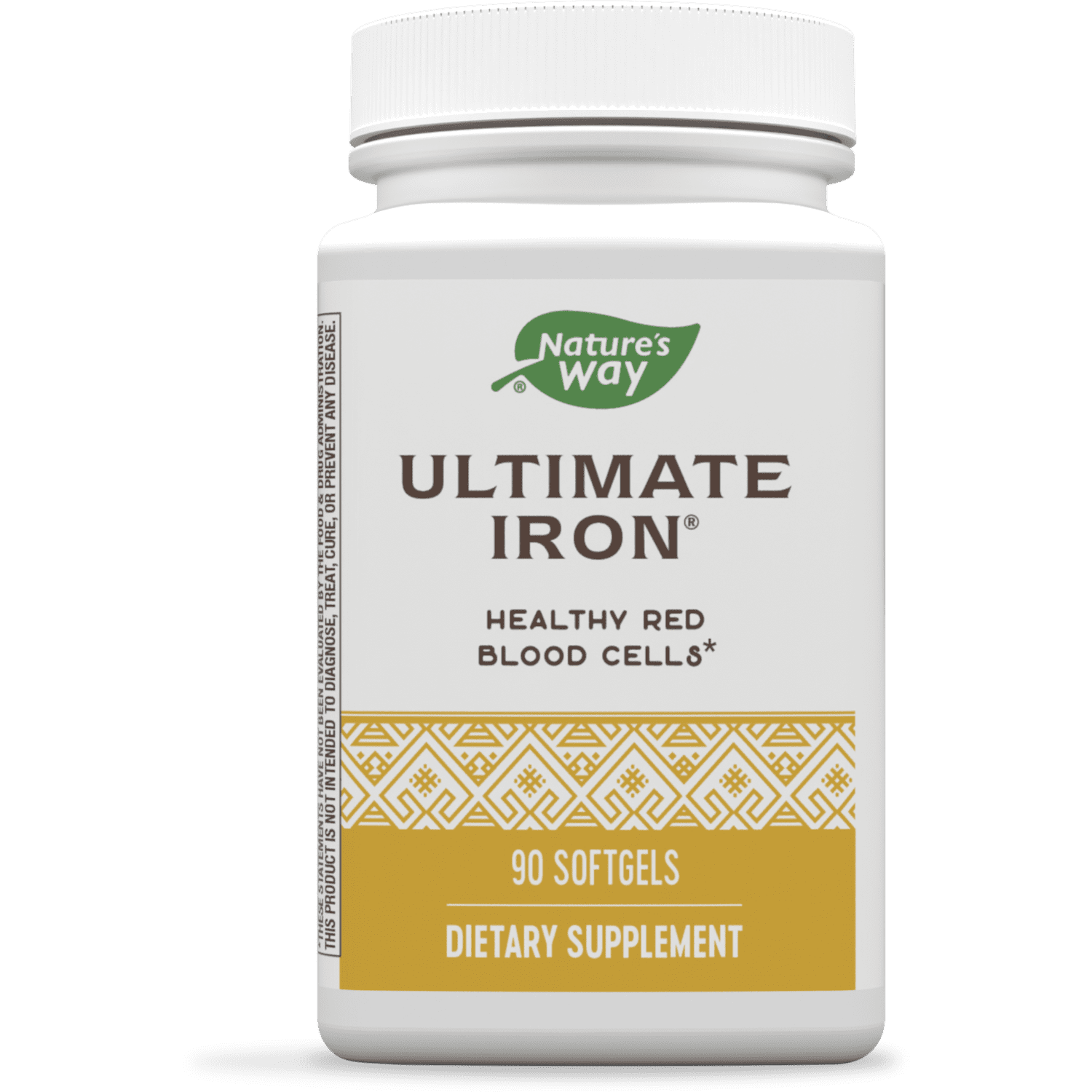 Nature’s Way Ultimate Iron, Healthy Red Blood Cells*, 50 mg per Serving, Gluten-Free, 90 Softgels