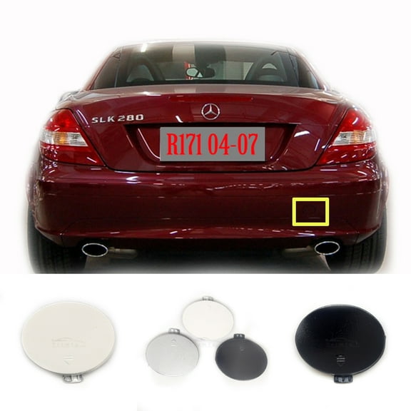 Trimla Front Tow Cover for 04-07 Mercedes-Benz SLK Roadster W171 R171 Fit SLK200 SLK250 SLK280 SLK300 SLK350 SLK55 2004 2005 2006 2007 bumper towing Hook Eye Cap A1718850523