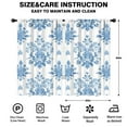 thumbnail image 2 of Blackout Kids Curtains,Blue Pioneer Flower Childrens Insulated Curtains Set Of 2,Bedroom Essentials,Toddler Room Decor 52x84in(132x213cm), 2 of 4