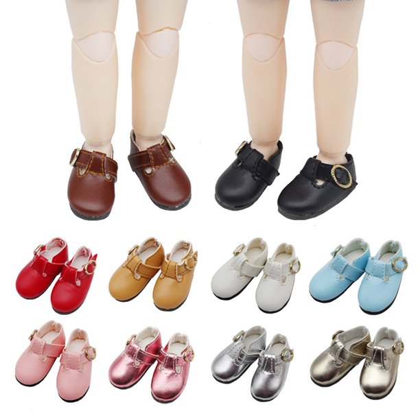 Gwong Juguete Craft delicado Craft Muñeca Zapatos Premium T-Strap Hebilla Moda Muñeca Muñeca Sandalia para niños Gwong 30011792