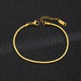 thumbnail image 4 of Pulsera de cadena de hueso de serpiente cuadrada de acero inoxidable Simple para hombres y mujeres, joyería de Hip-Hop, accesorios de fiesta de moda, 4 of 4