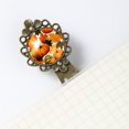 thumbnail image 5 of Maple leaf pumpkin Book Accessories: Vintage Copper-Colored Lace Bookmarks - Stainless Steel Material - Ideal Gifts for Readers and Book Lovers, 5 of 5