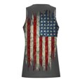 thumbnail image 3 of Virmaxy Mens American Flag Tank Tops Crew Sleeveless 4th of July Shirts Print Tank Top Casual Sports Sleeveless Round Neck T-shirt Tank Top Black-C S, 3 of 4