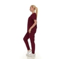 thumbnail image 2 of HEAL+WEAR Women's Scrub Set Stretch V-Neck Top & Pants 4-Way Stretch,Wrinkle-Resistant,Breathable Fabric, 2 of 6