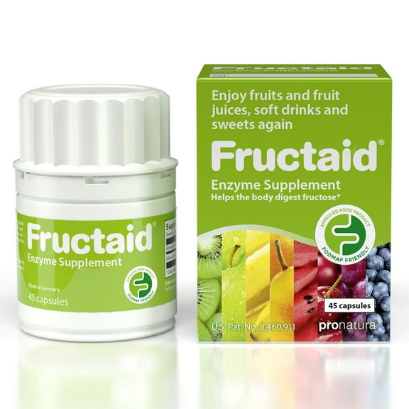 Fructaid - 45 Capsules, Dietary Supplement for Fructose Intolerance