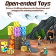 thumbnail image 2 of Bloques magnéticos Toylogy Build Mine Magnet World Pickaxe, 2 of 8