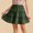 F-16Green, variant on ZHOGXU Women Skirt Summer Elastic Waist Tie Front Solid Color Ruffle A Line Fashion Comfortable Skirt For Casual Daily Wear,Beige,L