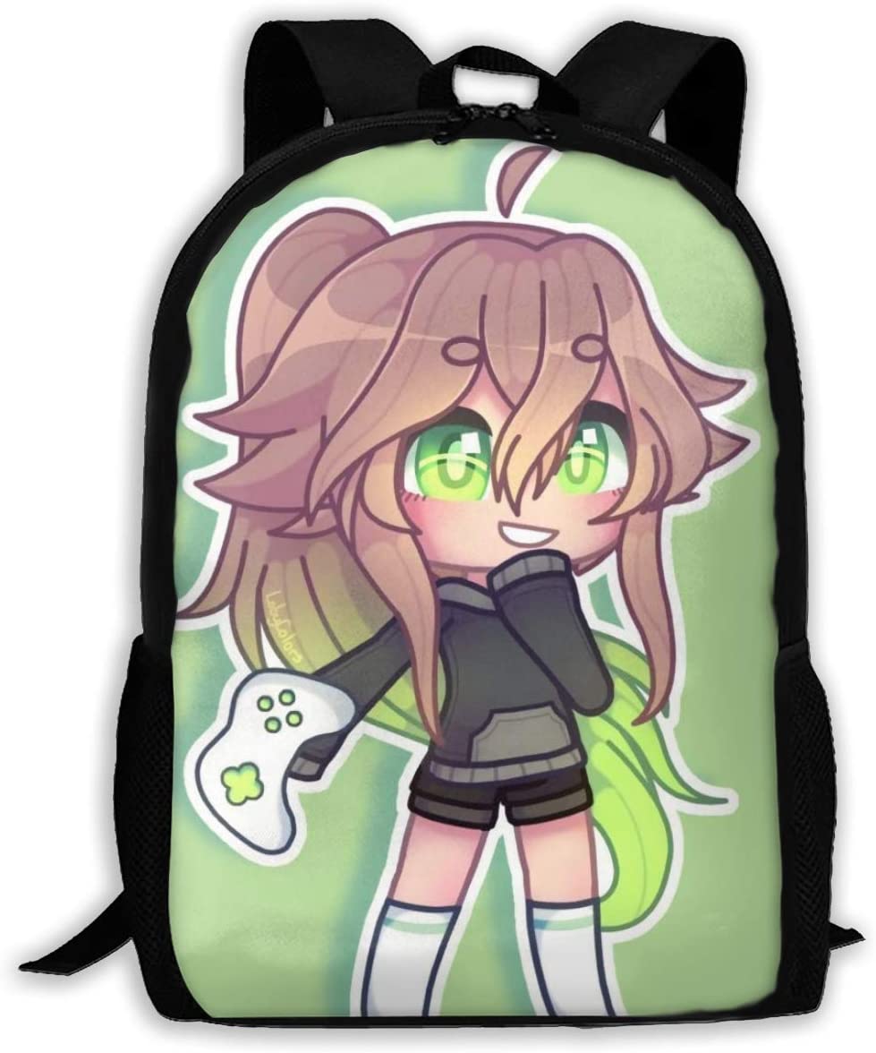 Gacha Life Games Unisex Travel Backpacks, Outdoor Backpack for Boys and