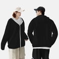thumbnail image 4 of Balery Black Sudadera ligera de manga larga con capucha y protección solar UPF 50+ para hombre y mujer, ideal para pesca y running-Medium, 4 of 7