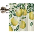 thumbnail image 5 of Kitchen Curtains and Valance Set Tier Curtains Summer Farm Lemon Bicycle Semi Sheer Curtains for Living Room Rod Pocket Tiers and Valances for Windows 2 Piece Set 27.5"x24", 5 of 5