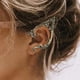 thumbnail image 5 of Elf Ear Cuff Unique Handcraft Gothic Vintage para niñas de Halloween Izquierda Dorada Hugo Clip de manguito de oreja, 5 of 9