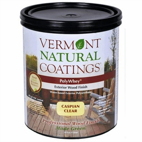 Vermont Natural Coatings PolyWhey Exterior Penetrating Stain Caspian Clear qt