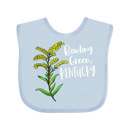 

Inktastic Bowling Green Kentucky Goldenrod Flower Gift Baby Boy or Baby Girl Bib
