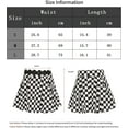 thumbnail image 4 of HLSOHJP Women's Flared Checkerboard Mini Skirt Girls High Wasited Sweat Plaid Checkered Short Pleated Swing Skirts, 4 of 4