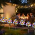 thumbnail image 5 of Rirool Solar Butterfly Garden Stake Lights Outdoor, 2 Pack 17 Butterfly Multicolor LED Solar Lights Waterproof Decorative Yard Lights for Lawn Patio Pathway Garden Gifts for Women, 5 of 8