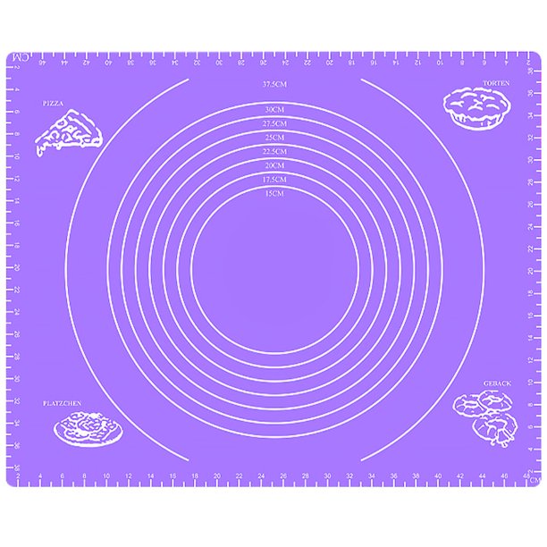 Worallymy Antideslizante Espesar Aislamiento térmico Alfombrilla de silicona para repostería con báscula Herramienta para hornear en la cocina Worallymy JD735816758