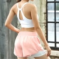 thumbnail image 3 of FOLOYORI 1Pcs Exercise Shorts Women Pink Color High Elasticity Quick Drying Breathable Jogging Running, 3 of 8
