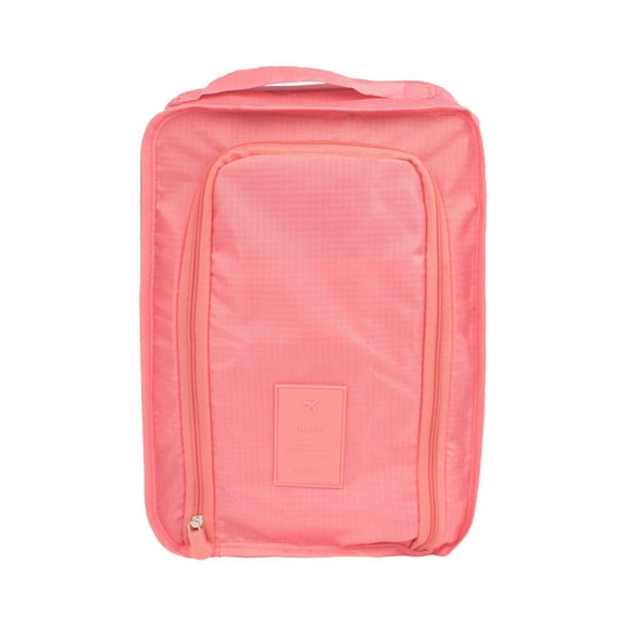 Kugisaki Shoe Storage Bins, Waterproof Nylon Organizers with Zipper & Mesh Pocket, Portable Shoe Bags for Travel, Gym & Daily Use Multi-Color