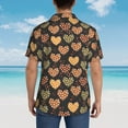 thumbnail image 6 of Daiia Heart Hawaiian Shirt for Men Gentle Cotton Regular Short Sleeve Casual-Large, 6 of 9