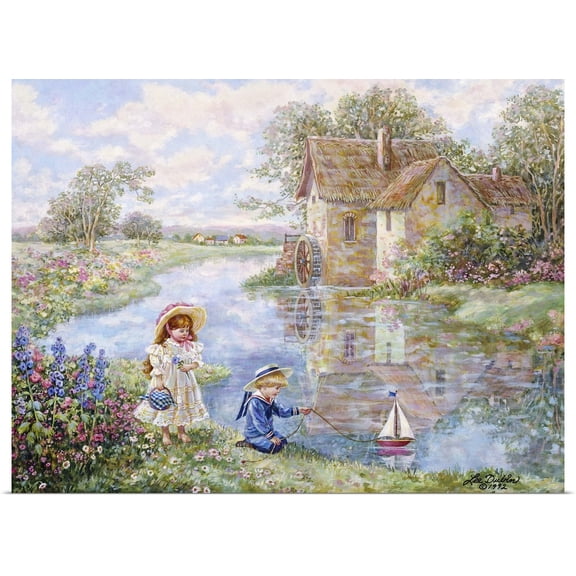 Great BIG Canvas | Rolled Lee Dubin Poster Print entitled Ship Ahoy
