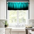 thumbnail image 4 of Purple Black Valance Curtain Funny Striped Ombre Elegant Design Bright Solid Dark Abstract Gradient Rod Pocket Valance 1 Panel Short Curtains for Kitchen Living Room Decor 54 x 18 in, 4 of 6
