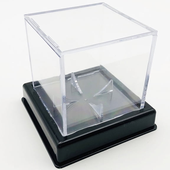 Baseball Display Case Clear Baseball Box Ball Holder Cube Acrylic Baseball Box
