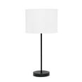 thumbnail image 1 of Simple Designs Black Stick Lamp with Fabric Shade, 1 of 7