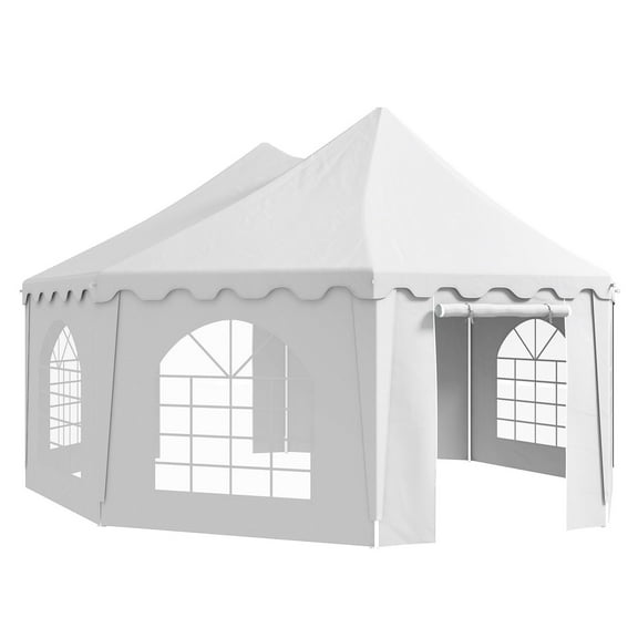 Large Party Tent 22.3' x 16.4', Wedding Canopy Shelter with Doors