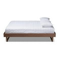 thumbnail image 2 of Allora Mid-Century Wood Queen Platform Bed in Walnut Brown, 2 of 7