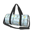 thumbnail image 1 of Saiise Chat Dessin Animé pour Sac de Voyage Rond Grande Capacité Sac de Sport Pliable Léger en Toile, 1 of 5