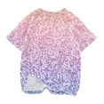 thumbnail image 4 of YANHAIGONG Cute Tie Dye Shirts for Girls,3-14 Years Kid Girls Tie Dye Graphic Crop Tee,Colorful Round Neck Short Sleeve Casual Summer Blouses,Cute Tee Shirt Tops, 4 of 4