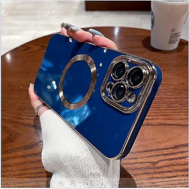 Funda galvanizada simple para iPhone 12 Pro, tacto metalizado, antideslizante, a prueba de golpes, protección para cámara, antiarañazos y anticaídas.