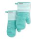 thumbnail image 1 of Juego de 2 guantes de cocina KitchenAid Albany Aqua Sky, 18 x 33 cm, 1 of 5