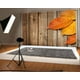 thumbnail image 1 of Fondo de madera ABPHQTO 150x220cm Hojas doradas Rayas vintage, 1 of 3