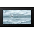 thumbnail image 2 of Janisse, Georgia 18x11 Black Modern Framed Museum Art Print Titled - Three Sailboats, 2 of 5