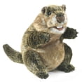 thumbnail image 1 of Marioneta de mano Folkmanis Groundhog, marrón, tostado y blanco, 1 of 4