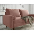 thumbnail image 5 of Enor Furniture Linnea 70" Upholstered Modern Fabric Sofa in Pink, 5 of 8