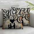 thumbnail image 3 of Qinduosi  Farmhouse Style Decorative Throw Pillow Case Cushion Cover for Sofa Couch and So Together They Built a Life They Loved Inspirational Quotes and Motivational White, 3 of 5