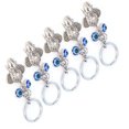 thumbnail image 4 of Blue Eyes Keychain, Key Chain 5Pcs Alloy Colored Glaze Pendant Keychain Accessories  For Ladies Bag For Car Interior, 4 of 8
