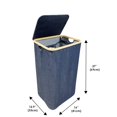 thumbnail image 2 of Jessar - Laundry Basket with Inner Bag and Lid, Denim, 2 of 3
