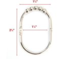 thumbnail image 3 of Wide Shower Curtain Rings Hooks, Stainless Steel Set Of 12, 3 of 8