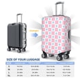 thumbnail image 4 of Kdxio Checkerboard With Snowflake Pattern Luggage Cover for Travel,Elastic and Durable,Fits 18-32 Inch,Anti-Scratch Suitcase Protector-No luggage included, 4 of 5