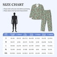thumbnail image 4 of Honeii Retro Hippie Groovy Mushroom Pattern Mens Pajamas Set,2pcs Men's Lounge Long Sleeve Sleep Shirt and Pajama Bottoms Sleepwear Set,Mens Pjs Sets-Medium, 4 of 7