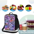 thumbnail image 4 of Lsque Watercolor Butterflies Lunch Bag Lunch Box for Women Men Reusable Insulated Lunch Tote Bag,Leakproof Thermal Cooler Sack Food Handbags Case High Capacity, 4 of 9