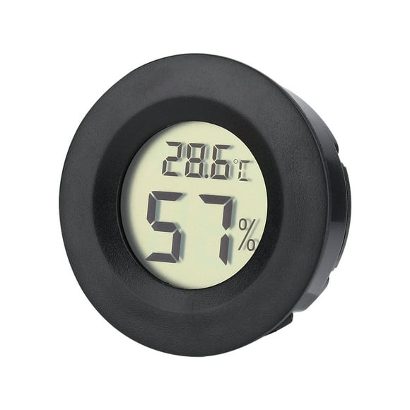 Hilitand Digital Cigar Humidor Hygrometer Thermometer Black Round Face Stock Offer