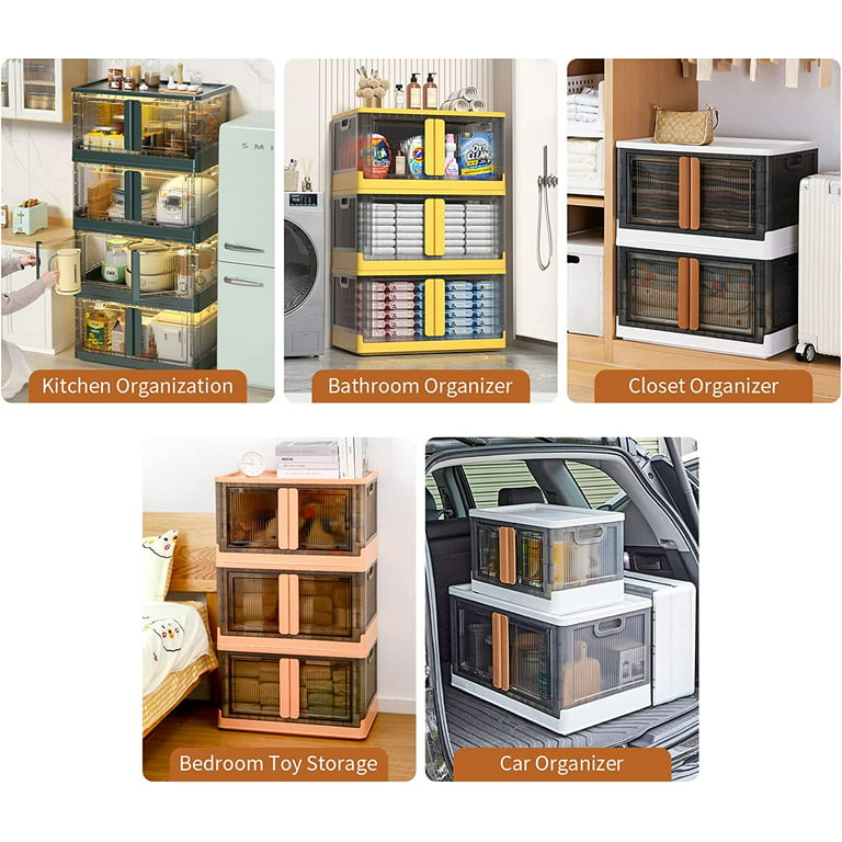 Kitchen Organization - Collapsible Food Storage Containers, Plastic Under  Sink Organizers and Storage, 8.4 Gal Spice Organizer, Stackable Kitchen  Sink