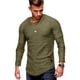thumbnail image 1 of Camiseta ajustada de manga larga para hombre, camisa informal masculina con cuello redondo transpirable a la moda, 1 of 8